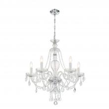 Crystorama CAN-A1305-CH-CL-MWP - Candace 5 Light Polished Chrome Chandelier