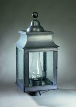 Northeast Lantern 5653-AC-CIM-CSG - Pagoda Post Antique Copper Medium Base Socket With Chimney Clear Seedy Glass