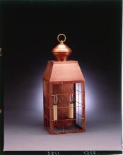 Northeast Lantern 8351-AC-CIM-CSG - H-Rod Wall Antique Copper Medium Base Socket With Chimney Clear Seedy Glass