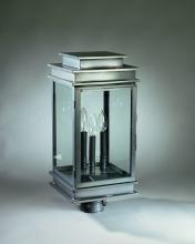 Northeast Lantern 8933-AB-LT3-CSG - Post Antique Brass 3 Candelabra Sockets Clear Seedy Glass
